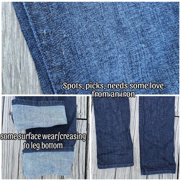 Straight Leg Jeans Lucky Brand Sweet Straight Size 4/27 Dark Wash Stretch Denim - Picture 7 of 11